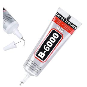 HOLIKA B6000 Jewelry Glue Clear Rhinestone, Inlay Glue, Pendant Adhesive, Craft Adhesive Glue with Precision Tip Multifunctional Fabric Glue (110, Grams)
