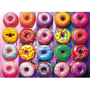 500 Pieces Puzzles for Adults–Colorful Donuts Puzzle for Adults Children Elderly–Recycled Paper Jigsaw Puzzle 500 Pieces–Glossy, Sturdy Pieces Challenging Family Game Great Gift Idea (20.5x15in)