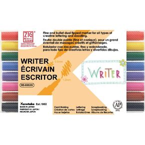 Zig Memory System Writer Dual-Tip Markers, Multicolor, 8-Pack