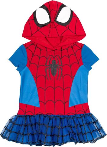 Marvel Avengers Spider-Man Spider-Gwen Captain America Girls Cosplay T-Shirt and Leggings Toddler to Little Kid in Saudi Arabia