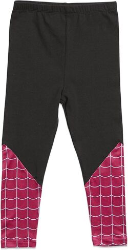 Marvel Avengers Spider-Man Spider-Gwen Captain America Girls Cosplay T-Shirt and Leggings Toddler to Little Kid in Saudi Arabia