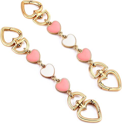 2Pcs Bag Extender Chain Heart Moon Purse Strap Extenders for Handbags Purse Extender Chain Gold Chain Purse Strap Replacement Black Purse Accessories Bag Charms for Handbags Purse Making Supplies in Saudi Arabia