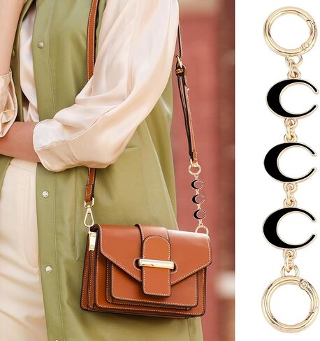 2Pcs Bag Extender Chain Heart Moon Purse Strap Extenders for Handbags Purse Extender Chain Gold Chain Purse Strap Replacement Brown Purse Accessories Bag Charms for Handbags Purse Christmas Gifts in Saudi Arabia