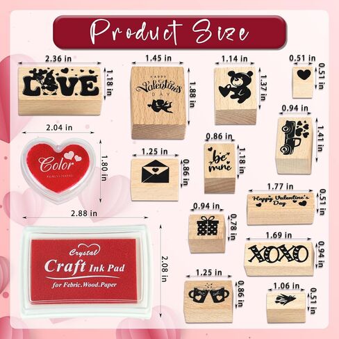 17 قطعة من طوابع مطاطية خشبية للتخرج ومنصات حبر حرفية DIY وسادات طوابع بطاقات حرفية لسكرابوكينغ الأطفال مشروع فني ورقي من القماش الخشبي طوابع عطلة المجيء in Kuwait