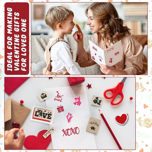 17 قطعة من طوابع مطاطية خشبية للتخرج ومنصات حبر حرفية DIY وسادات طوابع بطاقات حرفية لسكرابوكينغ الأطفال مشروع فني ورقي من القماش الخشبي طوابع عطلة المجيء in Kuwait