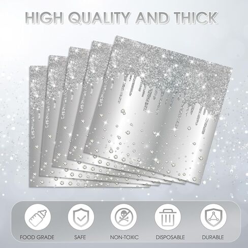 40PCS Happy Birthday Napkins Red Diamond Party Decorations Red Napkins Disposable Beverage Dessert Napkins for Girls Women Brithday Wedding Baby Shower 2 Ply in Kuwait
