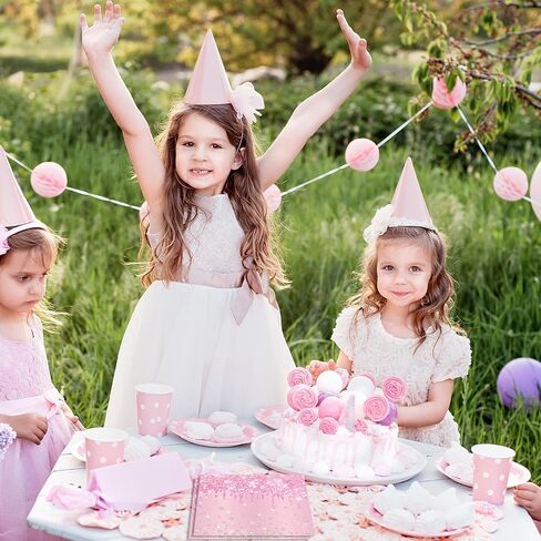 40PCS Happy Birthday Napkins Red Diamond Party Decorations Red Napkins Disposable Beverage Dessert Napkins for Girls Women Brithday Wedding Baby Shower 2 Ply in Kuwait