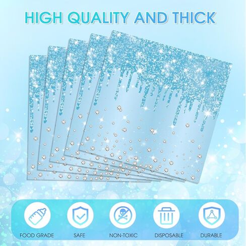 40PCS Happy Birthday Napkins Red Diamond Party Decorations Red Napkins Disposable Beverage Dessert Napkins for Girls Women Brithday Wedding Baby Shower 2 Ply in Kuwait