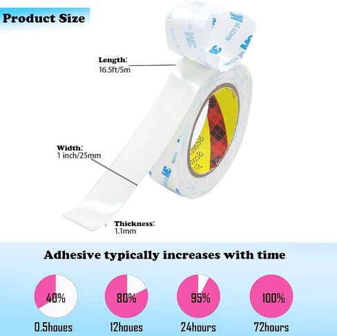 Double Sided Tape,16.5ft PE Foam Tape Heavy Duty,Strong Adhesive Mounting Tape Strips for Picture Hanging Poster,Removable Waterproof No Wall Damage in Saudi Arabia