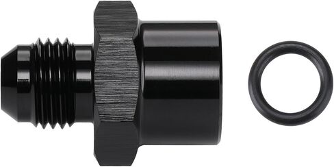 TBI/Vortec 87-98 Truck 6AN Male Flare to Female M16-1.5 O-ring Power Steering Supply Feed Fuel Line Adapter Fitting Connector Aluminum Black in Saudi Arabia