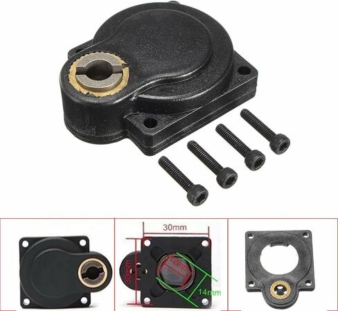 XBERSTAR Electric E-Start Backplate Roto Starter 11011 لمحرك نيترو 1/10 RC 16 18 (أسود) in Saudi Arabia
