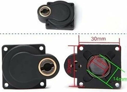 XBERSTAR Electric E-Start Backplate Roto Starter 11011 لمحرك نيترو 1/10 RC 16 18 (أسود) in Saudi Arabia
