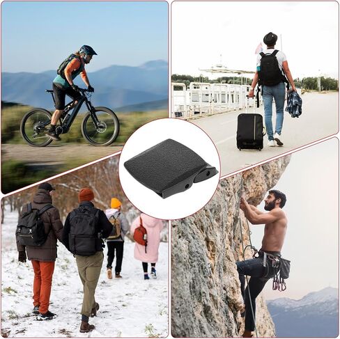 4 Pcs 38mm Black Nylon Canvas Web Belt Plastic Buckle, Plastic Buckle, Webbing Cam Buckles Plastic Black Toggle Clip Backpack Straps for 1.4 Inches to 1.5 Inches (36mm to 38mm) Wide Belt in Saudi Arabia