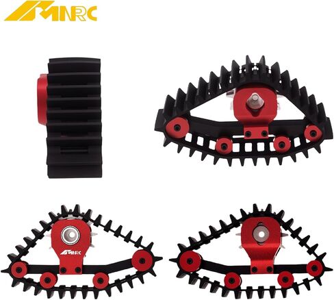 4 قطعة عجلات مسار الثلج TRX4M لـ 1/18 TRX4M RC RC الزاحف سلسلة ترقيات الجزء الفضي in Saudi Arabia