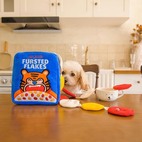 CHEWFFON Dog Enrichment Toys, Dog Puzzle Toys, Interactive Dog Toys, Dog Birthday Cake Toys for Boredom and Stimulating, Slow Feeding Plush Crinkle Dog Gift for Small, Medium and Large Dogs in Kuwait