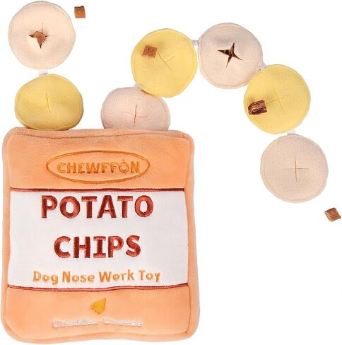 CHEWFFON Dog Enrichment Toys, Dog Puzzle Toys, Interactive Dog Toys, Dog Birthday Cake Toys for Boredom and Stimulating, Slow Feeding Plush Crinkle Dog Gift for Small, Medium and Large Dogs in Kuwait