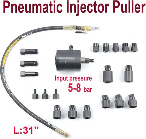 Pneumatic Injector Puller Tool Diesel Injector Puller Set for Diese Engines，Diesel Injector Extractor Master kit 24 pcs in Saudi Arabia