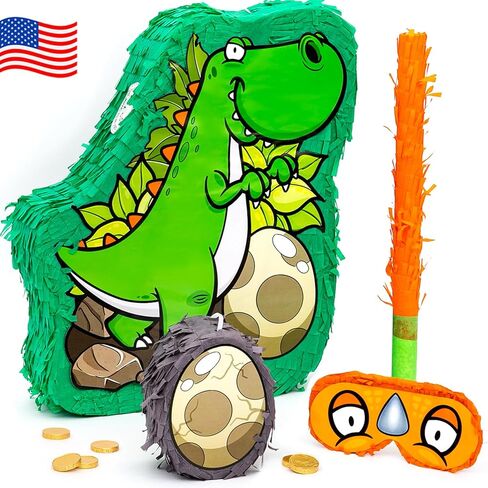 Mermaid Pinata Birthday Party Supplies Game - Under the Sea Princess Decorations Set Idea for Little Girls & Kids, Piñata de Sirena Ocean Theme Kit - Large Pinata, Mini Seashell, Blindfold & Bat in Kuwait