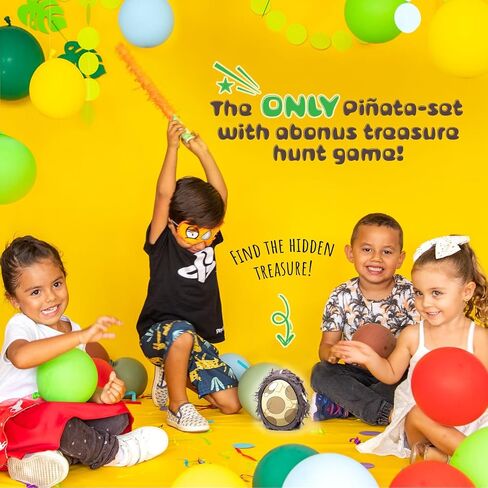 Mermaid Pinata Birthday Party Supplies Game - Under the Sea Princess Decorations Set Idea for Little Girls & Kids, Piñata de Sirena Ocean Theme Kit - Large Pinata, Mini Seashell, Blindfold & Bat in Kuwait
