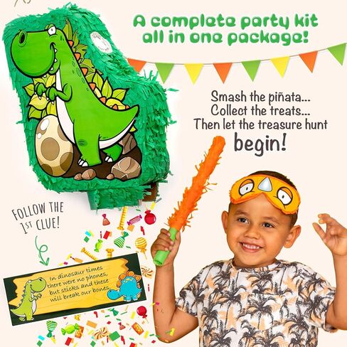 Mermaid Pinata Birthday Party Supplies Game - Under the Sea Princess Decorations Set Idea for Little Girls & Kids, Piñata de Sirena Ocean Theme Kit - Large Pinata, Mini Seashell, Blindfold & Bat in Kuwait
