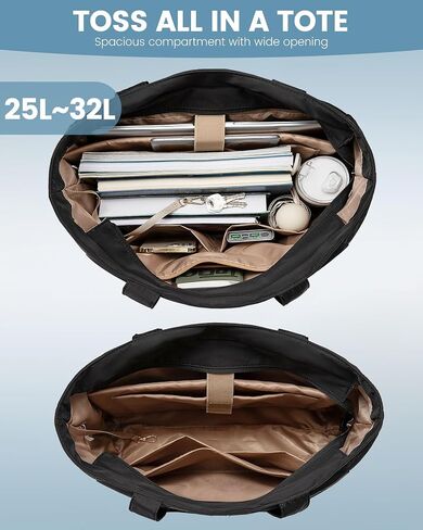 LOVEVOOK Tote Bag for Women Work Travel, Lightweight Teacher Work Tote Bag With Zipper With Laptop Compartment, Nurse Handbag in Saudi Arabia