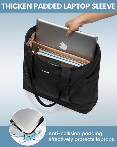 LOVEVOOK Tote Bag for Women Work Travel, Lightweight Teacher Work Tote Bag With Zipper With Laptop Compartment, Nurse Handbag in Saudi Arabia