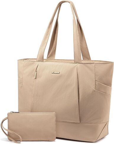 LOVEVOOK Tote Bag for Women Work Travel, Lightweight Teacher Work Tote Bag With Zipper With Laptop Compartment, Nurse Handbag in Kuwait