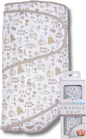 Swaddle Wrap, Baby Swaddle for Newborns, Solid Heather Gray | Soft Swaddle Blanket Featuring Miracle Blanket’s Signature Easy, Secure Wrap Design for Newborns and Infants in Saudi Arabia