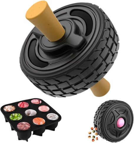 5-in-1 Dog Entertainment Toy, Frozen Treat Toy for Dog, Treats Distribution Puzzle Tire Dog Toys to Keep Dogs Busy, Dog Chew Toys for Aggressive Chewers, Natural Rubber Durable and Safe in Saudi Arabia