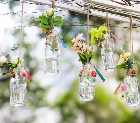 TaoBary 81 Pcs DIY Transparent Dried Flower Bookmark Set Include Clear Bookmarks Dried Flowers Colorful Tassels and Tweezer Handmade Dried Floral Bookmark for Book Bottle Supplies(Classic) in Saudi Arabia