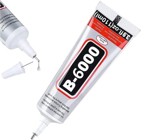 HOLIKA B6000 Jewelry Glue Clear Rhinestone, Inlay Glue, Pendant Adhesive, Craft Adhesive Glue with Precision Tip Multifunctional Fabric Glue (110, Grams) in Saudi Arabia