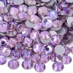 Blinginbox Flat Back Crystal Rhinestones Round Gems for Nail Art and Craft Glue Fix,Fuchsia AB (4.6-4.8mm) SS20/1440pcs