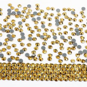 Chalk White SS10 Ultra Hotfix Rhinestones Glass,3600pcs Machine Washable, Quality Iron-On Crystal Rhinestones for T-Shirts, Hoodies, Masks Etc