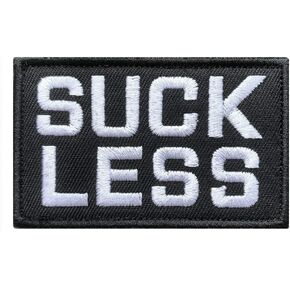 Antrix SK Less Tactical Applique Fastener Hook and Loop Patch Embroidered Military Suck Less Emblem Badge Patch -3.15"x2"