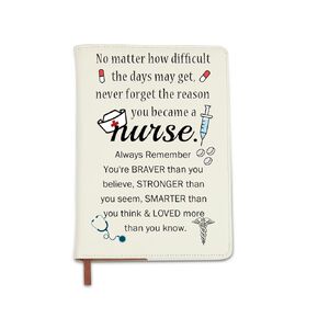 BNQL Nurse Leather Notebook Nurse Gifts Nurse Graduation Gifts for Nursing Student Notebook Journal Nurse Appreciation Gifts (Nurse Leather Notebook)
