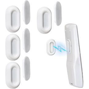 Magnetic Remote Control Holder Wall Mount 4 Pack Soft Silicone Remote Control Caddy with Strong Adhesive Remote Holder for TV, AC, Fan