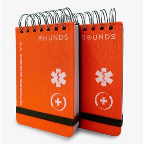 EMT/First Responder Notebook 6" x 4" Durable Nylon Cover (2 Pack)