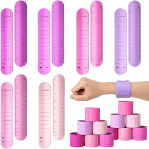 12 Pcs Slap Silicone Reminder Bracelet 9.4 x 1.8'' Nurses Wrist Slap Bracelet to Do List Erasable Notepad Waterproof Nurse Wristband Bracelet Gift for Nurses Christmas(Pastel,Classic)