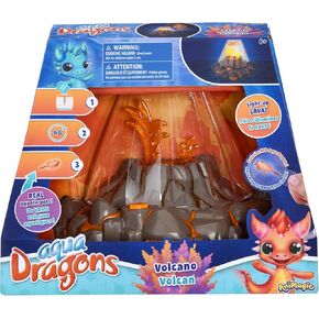 Animagic Aqua Dragons Volcano | Build an Aquatic Ecosystem, Watch Prehistoric Pets Hatch & Grow | Science Kit with LED Light-Up Tank | Ages 6+