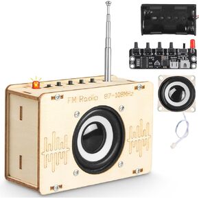 Science Kits for Kids Age 8-12 12-14, STEM Kits for Kids Age 8-10, Toys for Ages 8-13, Build Your Own FM Radio Kit, Electronic Snap Circuits DIY Crafts Projects, Gifts for Teen Boys Girls 9 11 15 16+