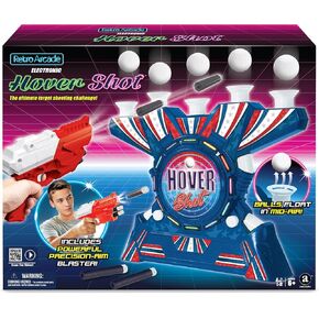 Retro Arcade - Electronic Hover Shot - Light & Sound Tabletop Target Shooting Game, Blaster, Air Floating Balls, Adult Kids Ages 6+