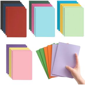 Colored Notebooks A5 Lined Paper Journals Bulk 30 Packs 5.5 x 8.3 Inches Colorful Soft Cover for Kids, Women, Students, 30 Sheets/60 Pages, 15 Colors