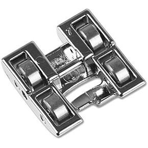 ZIGZAGSTORM Snap on Leather Sewing Roller Presser Foot for Fabrics with Uneven Levels,Leathers,velvets, and Fabric with nap or Loops for Husqvarna Viking Group 1 2 3 4 5 6 7 Sewing Machine 4129902-45
