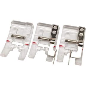 HONEYSEW Transparent/Clear A Presser Feet Kit 920237096 for Viking Group 1 2 3 4 5 6 7 920237-096