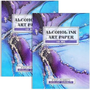 MotiMind 2 Pack Alcohol Ink Paper 9 x 12 Inch for Alcohol Marker Art in Saudi Arabia