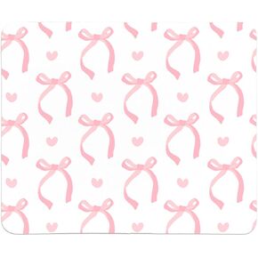 QIYUHOY Coquette Trendy Pink Bow Mouse Pad,Funky Bowknot Personalized Mouse Mat Design,Pink Mouse pad for Desk Home Office Gaming Working,Gifts for Girls Women Female Friends,9.5x7.9 inches in Kuwait