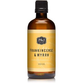 P&J Trading - زيت اللبان والمر المعطر 100 مل - زيت عطري لصناعة الشموع وصناعة الصابون وزيت الناشر