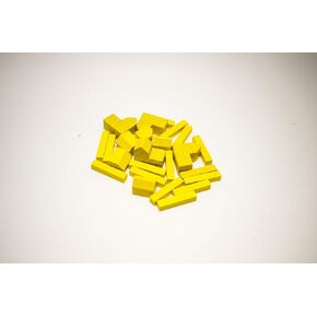 Yellow Wood Replacement Pieces for Settlers of Catan