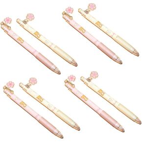 8 Pcs Sakura Mechanical Pencil 0. 5mm/0.7mm 2B Cartoon Bear Automatic Pencils Gift for Kids Korean Stationery School Office Press Pen Writing Supplies Convenient and Practical Mechanical Pencils