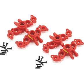 RPM RC (Red) Front & Rear Axle Carriers for Traxxas 1/16 E-Revo, Slash, Summit 4x4 VXL